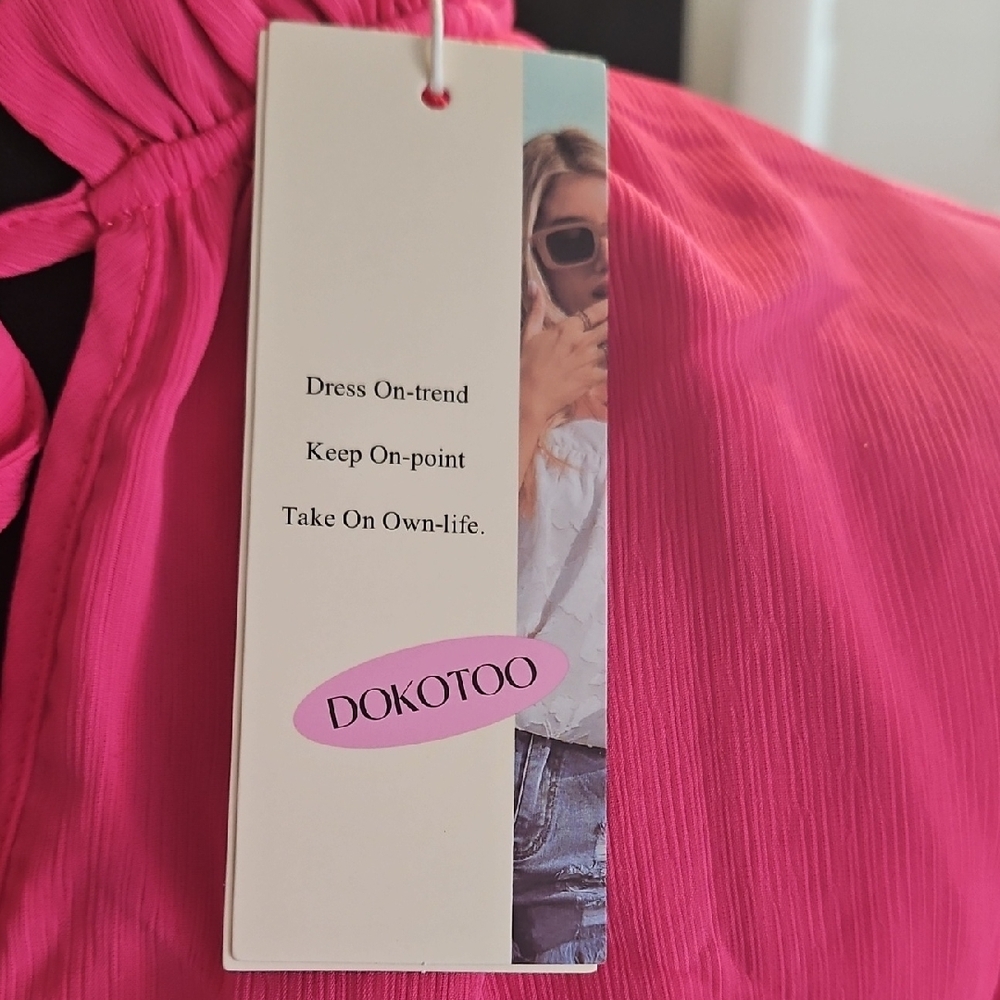Pink Ruffled Dress - Picture 2 of 2